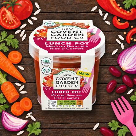 Lunch Pot Mexican Bean with Rice & Carrots